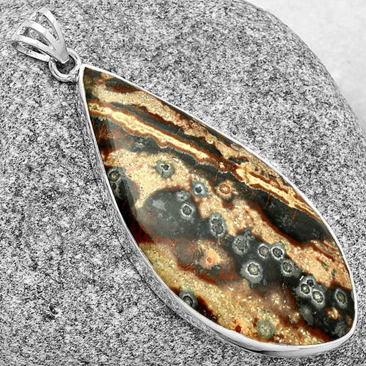 Natural Viper Skin Jasper Pendant P-1001 SDP128335