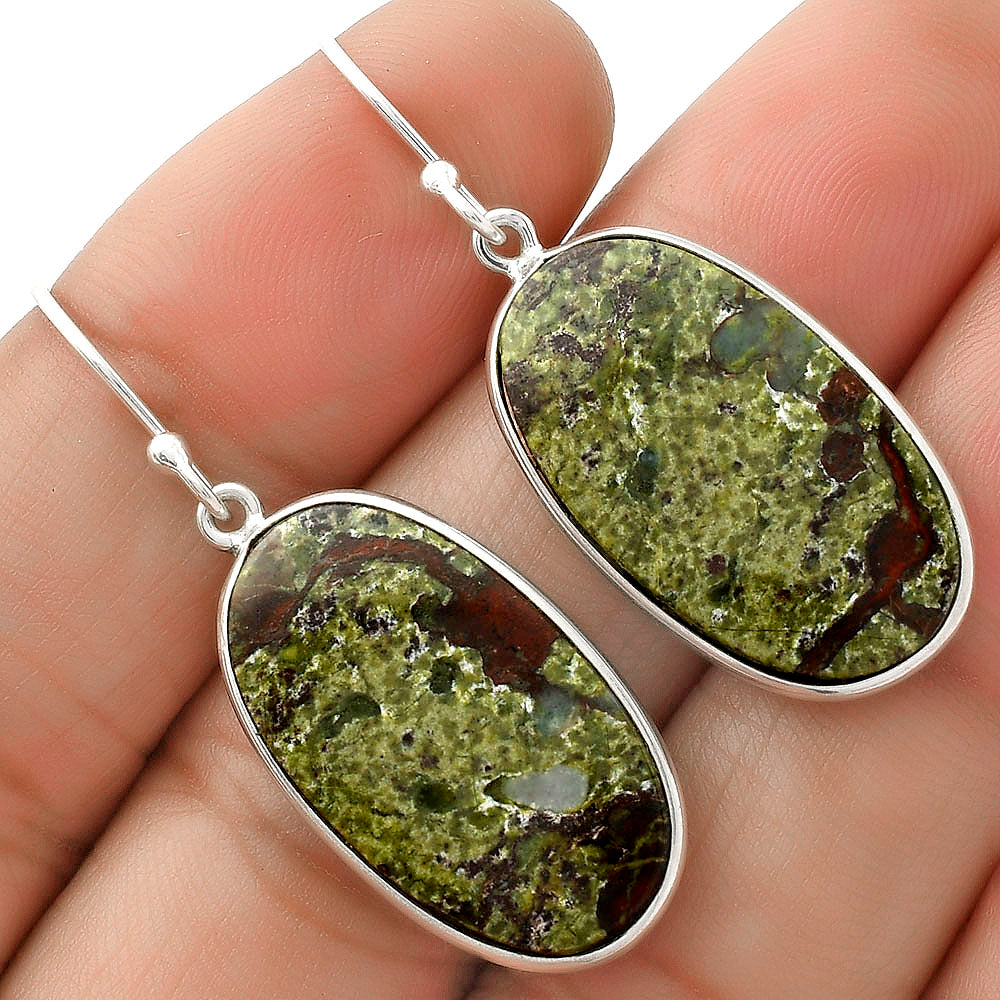 Dragon Blood Stone - South Africa Earrings