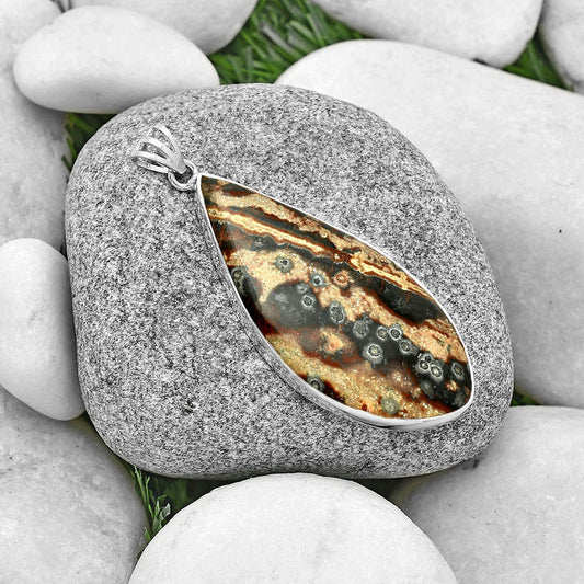 Natural Viper Skin Jasper Pendant P-1001 SDP128335