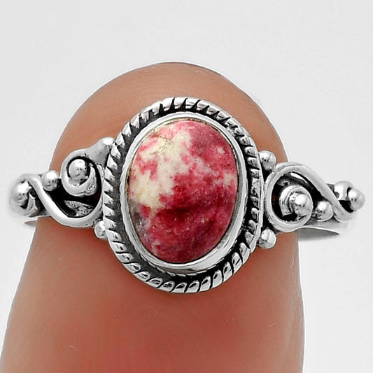 Natural Pink Thulite - Norway Ring size-8 R-1238 SDR175131-0