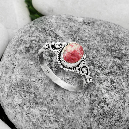Natural Pink Thulite - Norway Ring size-8 R-1238 SDR175131-1